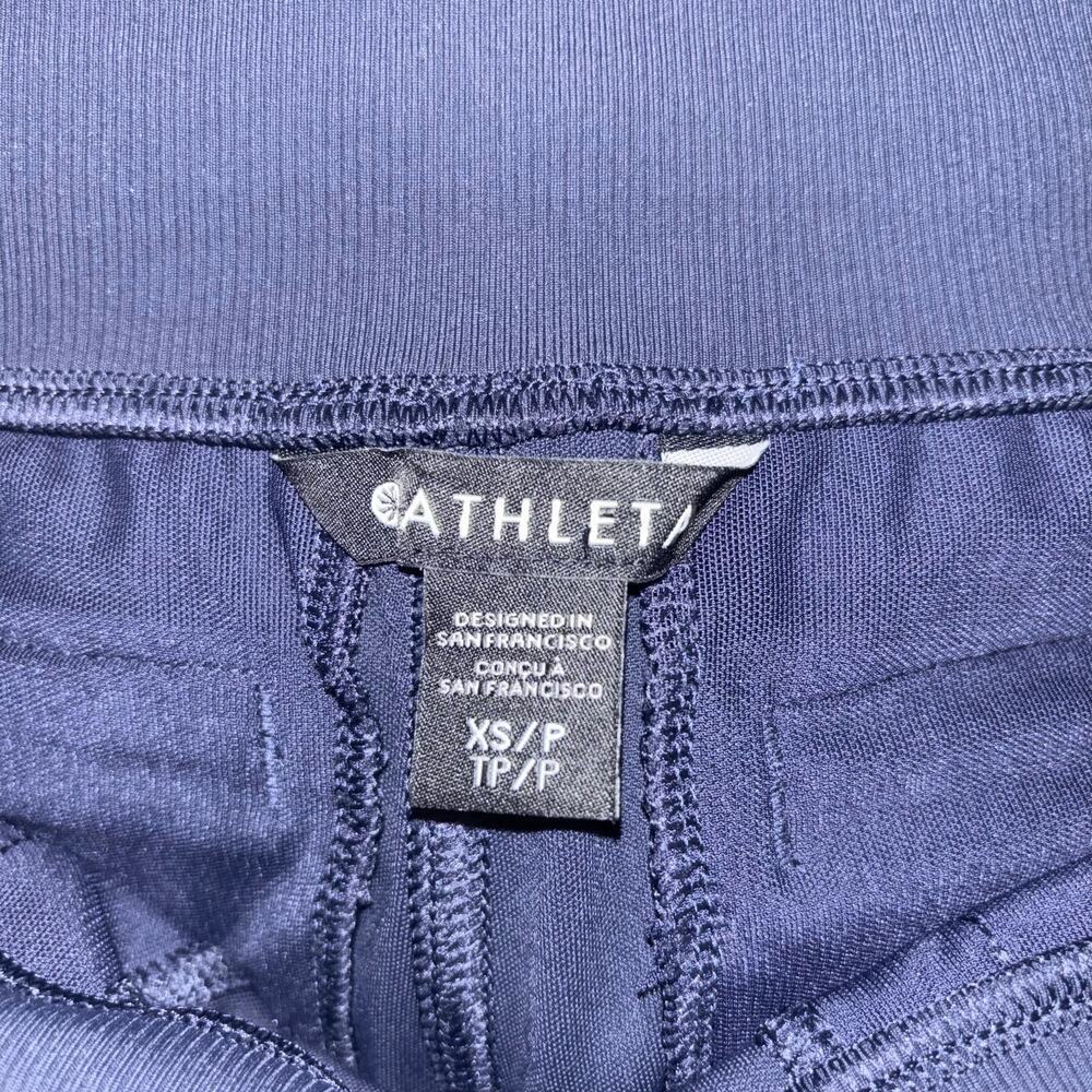 Athleta Venice Colorblock Wide Leg Pant Navy/Black Sculptek Light XS - Picture 10 of 12